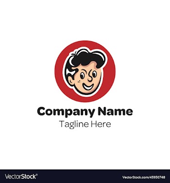 smily boy logo suitable for kids nursery and schoo