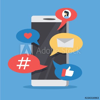 SMM social media marketing concept