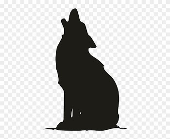 Smock Wolf Motif - Siluetas De Un Lobo