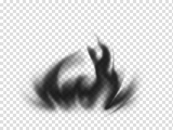 Smoke and Fire Brushes, black and white abstract painting transparent background PNG clipart