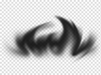 Smoke and Fire Brushes, black and white abstract painting transparent background PNG clipart