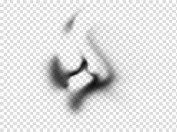 Smoke and Fire Brushes, black and white abstract painting transparent background PNG clipart