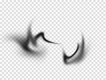 Smoke and Fire Brushes, black and white abstract painting transparent background PNG clipart