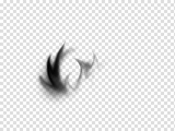 Smoke and Fire Brushes, black and white abstract painting transparent background PNG clipart