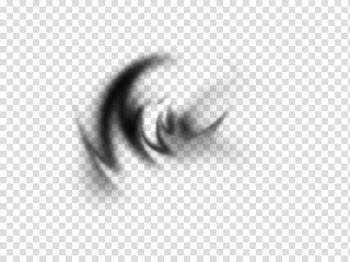 Smoke and Fire Brushes, black and white abstract painting transparent background PNG clipart