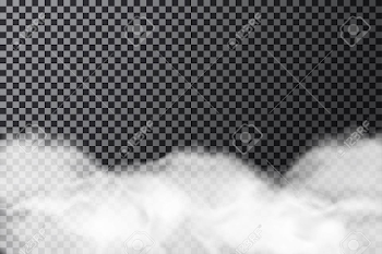Smoke Cloud On Transparent Background. Realistic Fog Or Mist ...