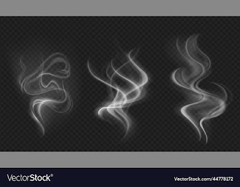 smoke collection isolated transparent