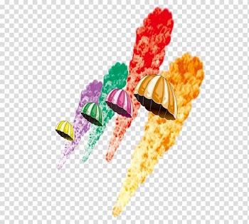 Smoke , color smoke parachute transparent background PNG clipart