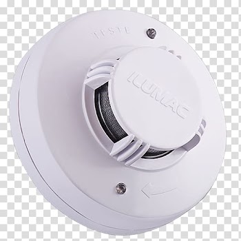 Smoke detector Fire alarm system Heat detector Alarm device, smoke transparent background PNG clipart