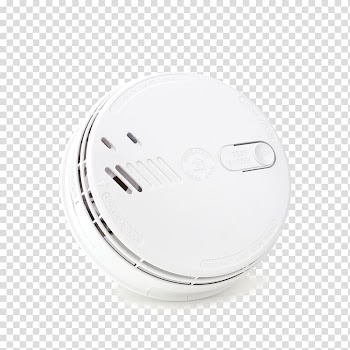 Smoke detector Sensor Electrical Switches Nine-volt battery, smoke detector transparent background PNG clipart