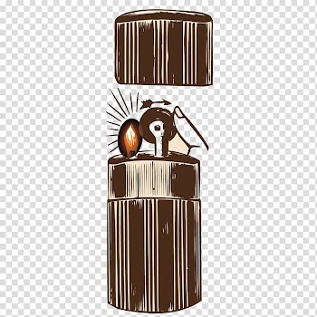 Smoke Illustration, Hand painted gray retro lighter illustration transparent background PNG clipart