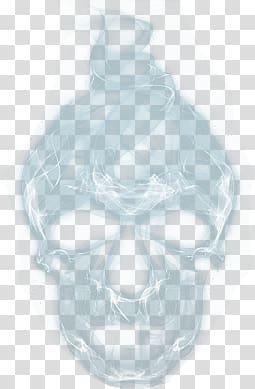 Smoke skull transparent background PNG clipart