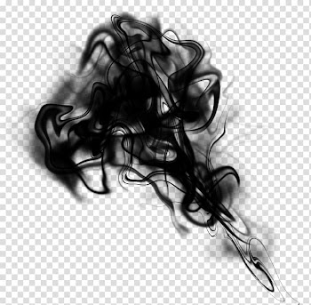 Smoke Transparency and translucency Black and white, black smoke transparent background PNG clipart
