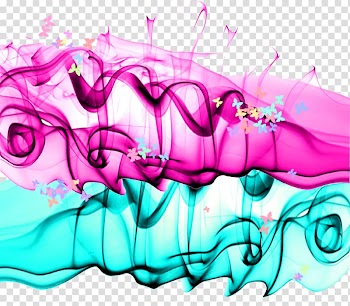Smoke Transparency and translucency, Jump colored romantic smoke transparent background PNG clipart