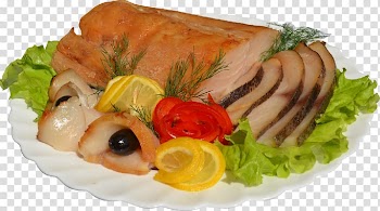 Smoked salmon Fish Galantine Halibut Coho salmon, fish transparent background PNG clipart