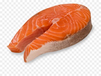 Smoked salmon Fish steak Lox - alaskan salmon cooked 