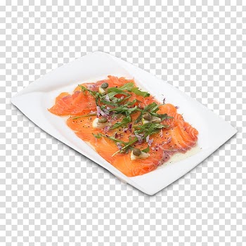 Smoked salmon Sashimi Carpaccio Wholesale All Souls Day, carpaccio transparent background PNG clipart