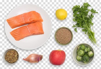 Smoked salmon Vegetarian cuisine Vegetable Salmon as food, Brussels Sprouts transparent background PNG clipart