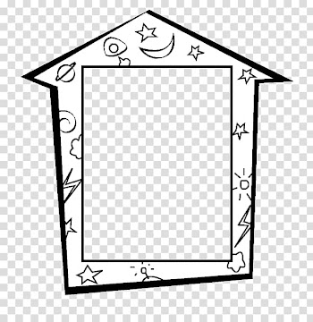 Smokey Bear Frames Coloring book Drawing, book frame transparent background PNG clipart