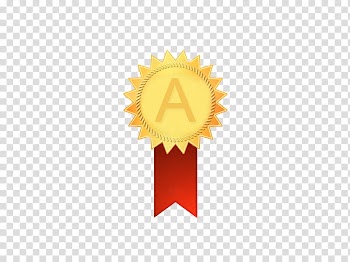 Smoki User Medals, red and yellow A ribbon transparent background PNG clipart