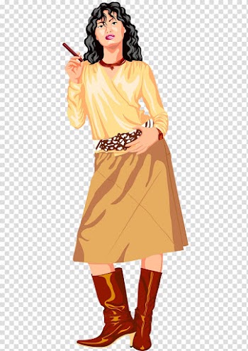 Smoking Euclidean Smoke, Curly girls transparent background PNG clipart