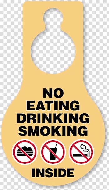 Smoking Label Drinking Food Swing tag, eating drinking transparent background PNG clipart