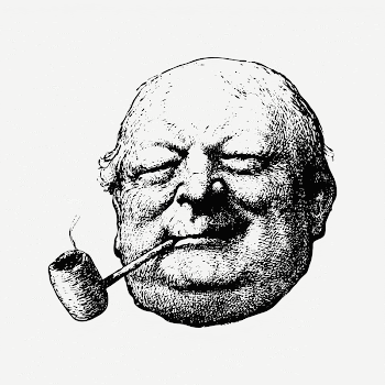Smoking man  clipart, black | Free PSD - rawpixel