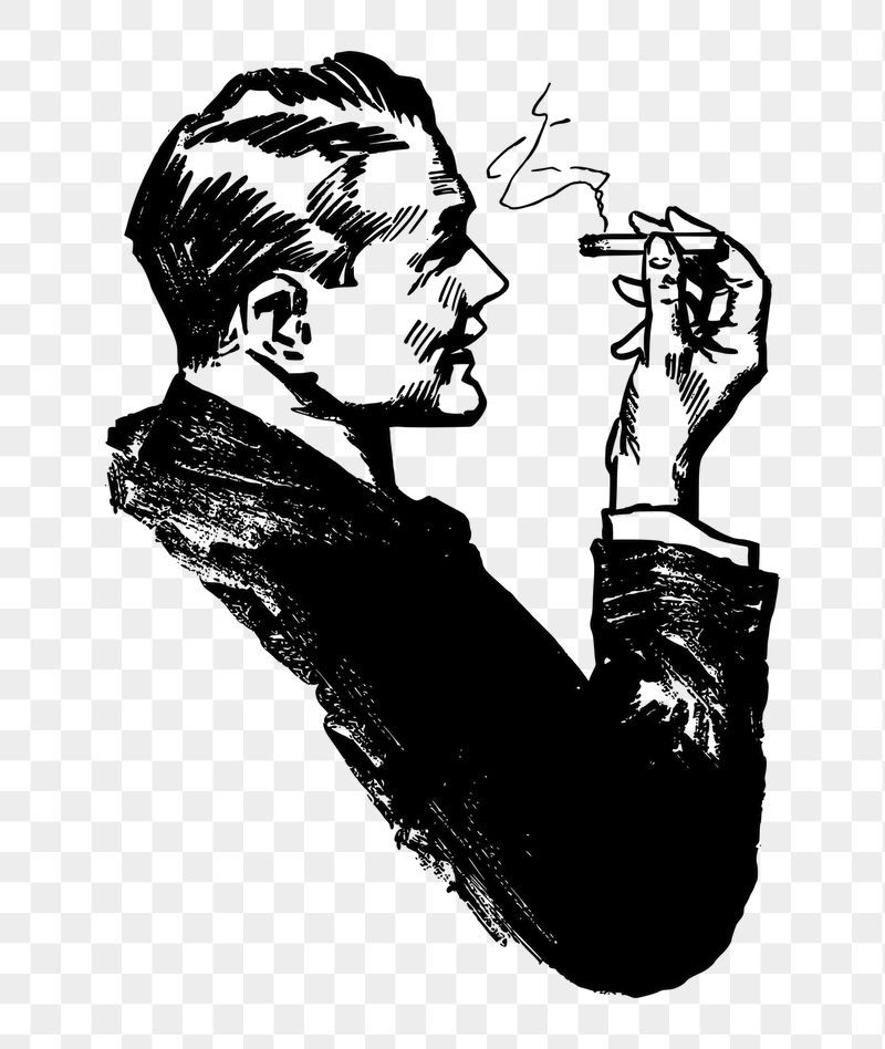 Smoking man png sticker, transparent | Free PNG - rawpixel