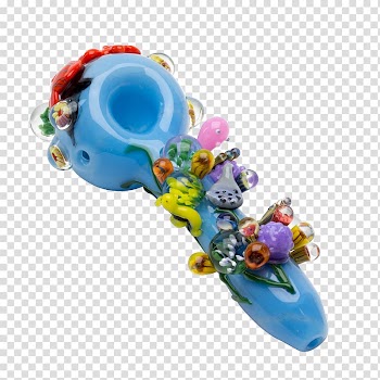 Smoking pipe Glass art Turquoise, glass transparent background PNG clipart