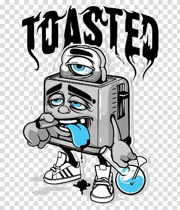 Smoking robot transparent background PNG clipart
