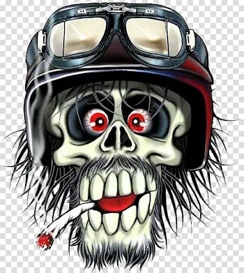 Smoking skull locomotive transparent background PNG clipart