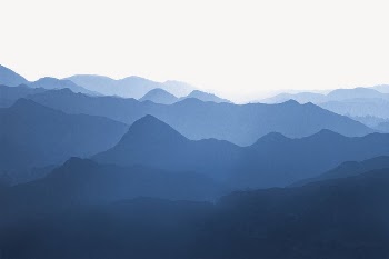 Smoky mountain border collage element, | Free PSD - rawpixel