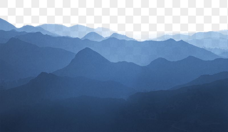 Smoky mountain png border sticker, | Free PNG - rawpixel