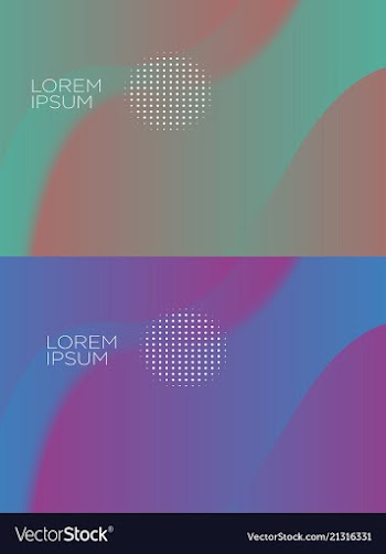 Smooth abstract colorful backgrounds set - eps10 vector image