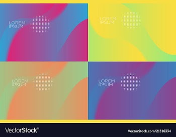Smooth abstract colorful backgrounds set - eps10 vector image