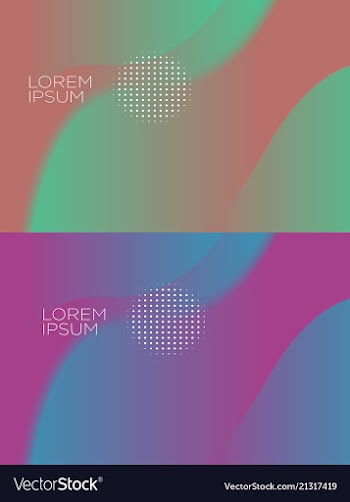 Smooth abstract colorful backgrounds set - eps10 vector image