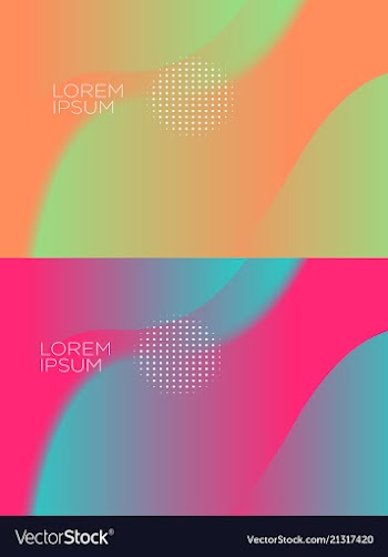 Smooth abstract colorful backgrounds set - eps10 vector image