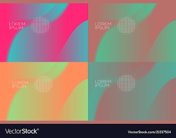 Smooth abstract colorful backgrounds set - eps10 vector image