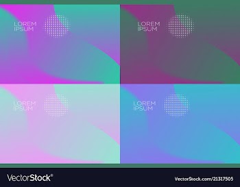 Smooth abstract colorful backgrounds set - eps10 vector image