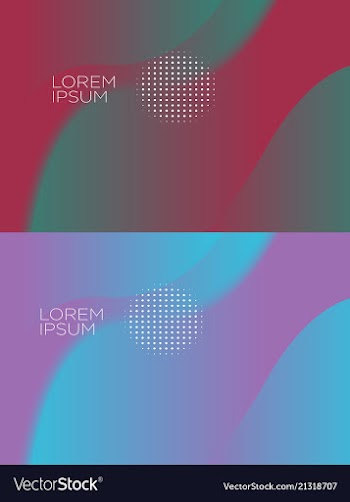 Smooth abstract colorful backgrounds set - eps10 vector image