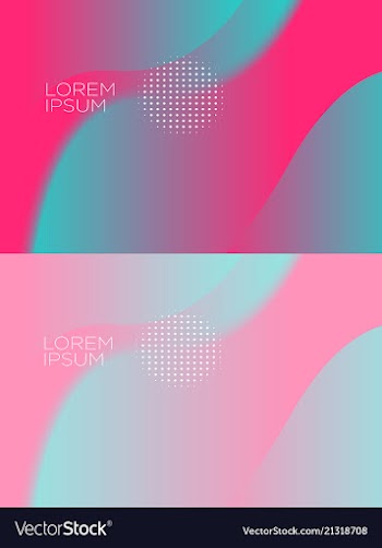 Smooth abstract colorful backgrounds set - eps10 vector image