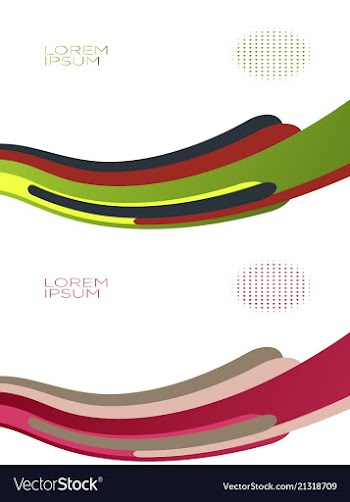Smooth abstract colorful backgrounds set - eps10 vector image