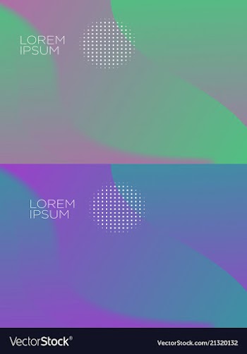 Smooth abstract colorful backgrounds set - eps10 vector image