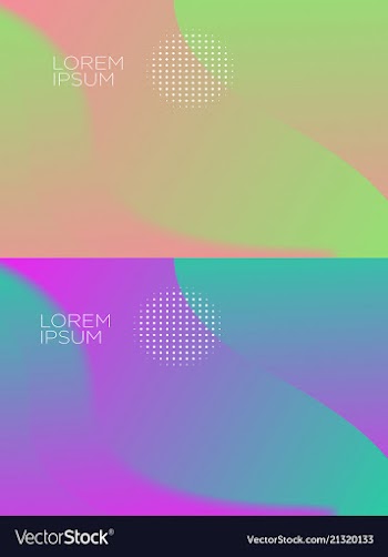 Smooth abstract colorful backgrounds set - eps10 vector image