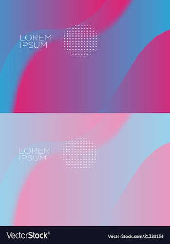 Smooth abstract colorful backgrounds set - eps10 vector image
