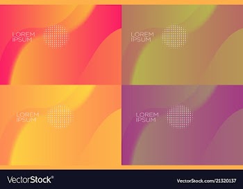 Smooth abstract colorful backgrounds set - eps10 vector image