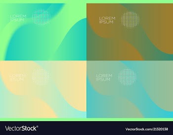 Smooth abstract colorful backgrounds set - eps10 vector image