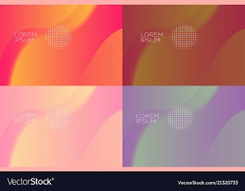 Smooth abstract colorful backgrounds set - eps10 vector image