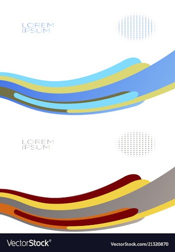 Smooth abstract colorful backgrounds set - eps10 vector image