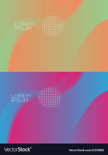 Smooth abstract colorful backgrounds set - eps10 vector image